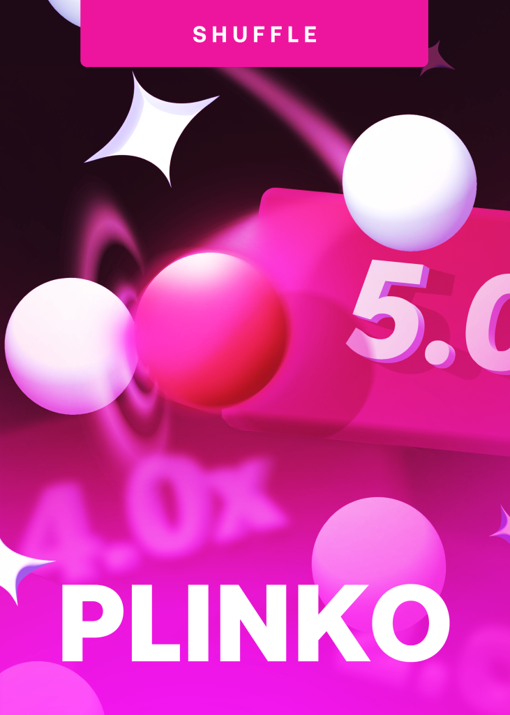 Experience Plinko on Shuffle.com and win massive with Bitcoin and more.