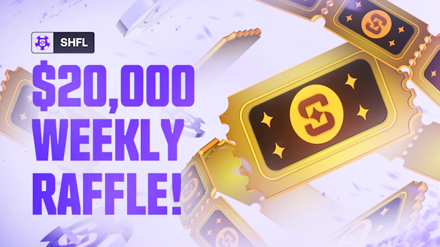 Weekly Raffle with over $20,000 in Prizes on Shuffle.com