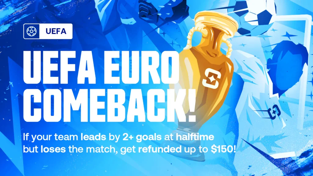 UEFA EURO 2024 Bet Promotion, Half time insurance, Refund at Shuffle.com - Stake.com