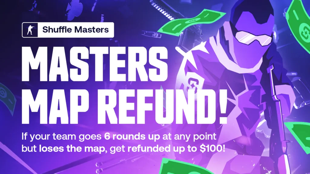 Bet on the Shuffle Masters with a Map Refund Promotion